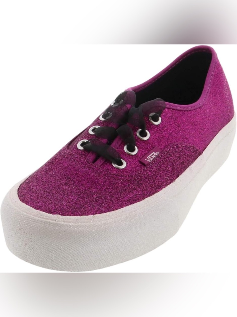 Women’s Vans Glitter Platform Sneaker - Magenta Size: 9.5